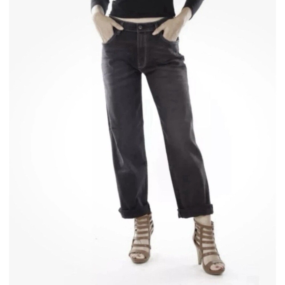 Diesel Black Niclah Regular Straight High Waist Stretch Jean Women’s Size 28-32